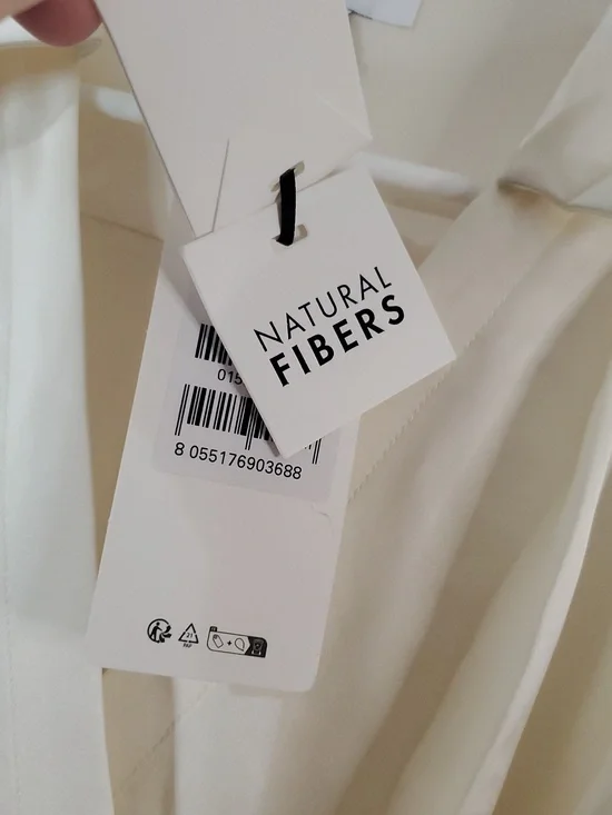 NWT Avra Agata Satin Faux Wrap Mini Dress Size XS Off White Feminine Wedding - Picture 5 of 16